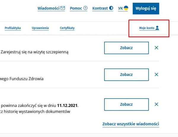  Інтернет-профіль пацієнта в Польщі. ...