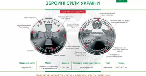 В Украине 1 декабря появились три новые монеты: две по 10 гривен и одна - 5 гривен - Общество