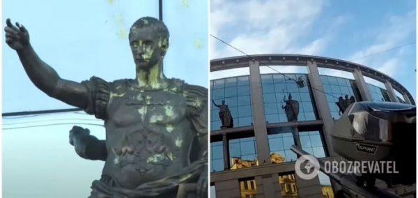 
В Санкт-Петербурге обстреляли статую Путина в образе римского императора. Видео - Новости Мелитополя
