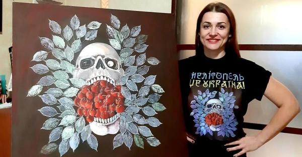 На гильзах, черепах и перьях: как художница из Запорожья отражает любовь к Украине - Общество