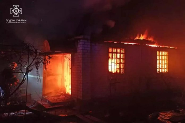 В Павлограді згорів дачний будинок у товаристві "Троянда"