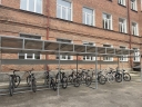 
				У Миргородському ліцеї встановили велику криту велопарковку
				