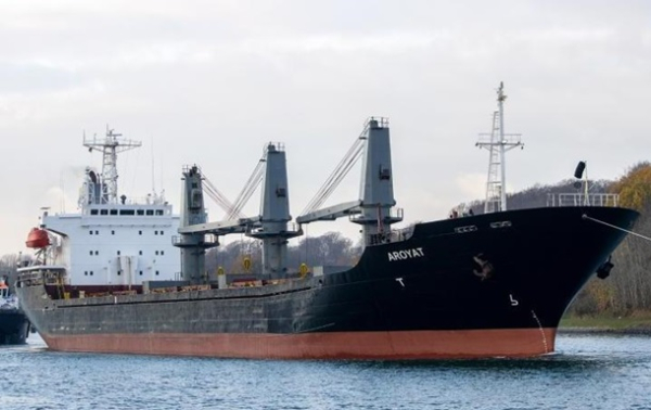 Второе судно с зерном вышло из порта Украины по временному коридору 