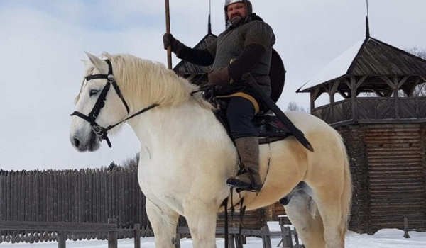 Умер конь, позировавший для памятника Илье Муромцу в Киеве - Общество