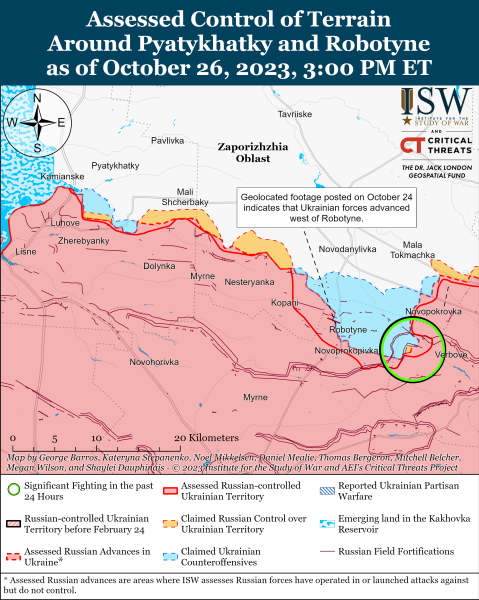 
ВСУ продвинулись на левом берегу Херсонской области: карты боев ISW - Новости Мелитополя. РІА-Південь
