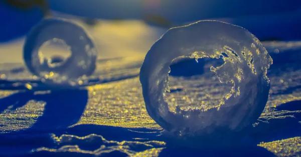 Украинские полярники показали редкое явление – снежные пончики - Общество