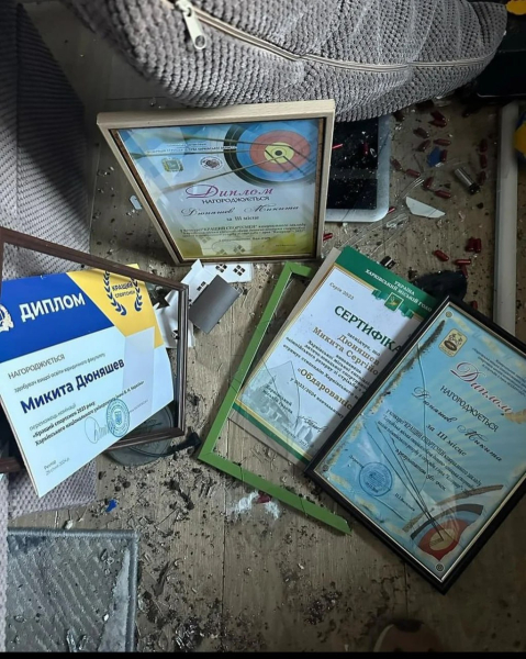 В Харькове от обстрела пострадала квартира чемпиона Украины Никиты Дюняшева - Общество