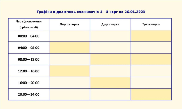 
Завтра по Запорожью будут продолжаться стабилизационные отключения - Новости Мелитополя
